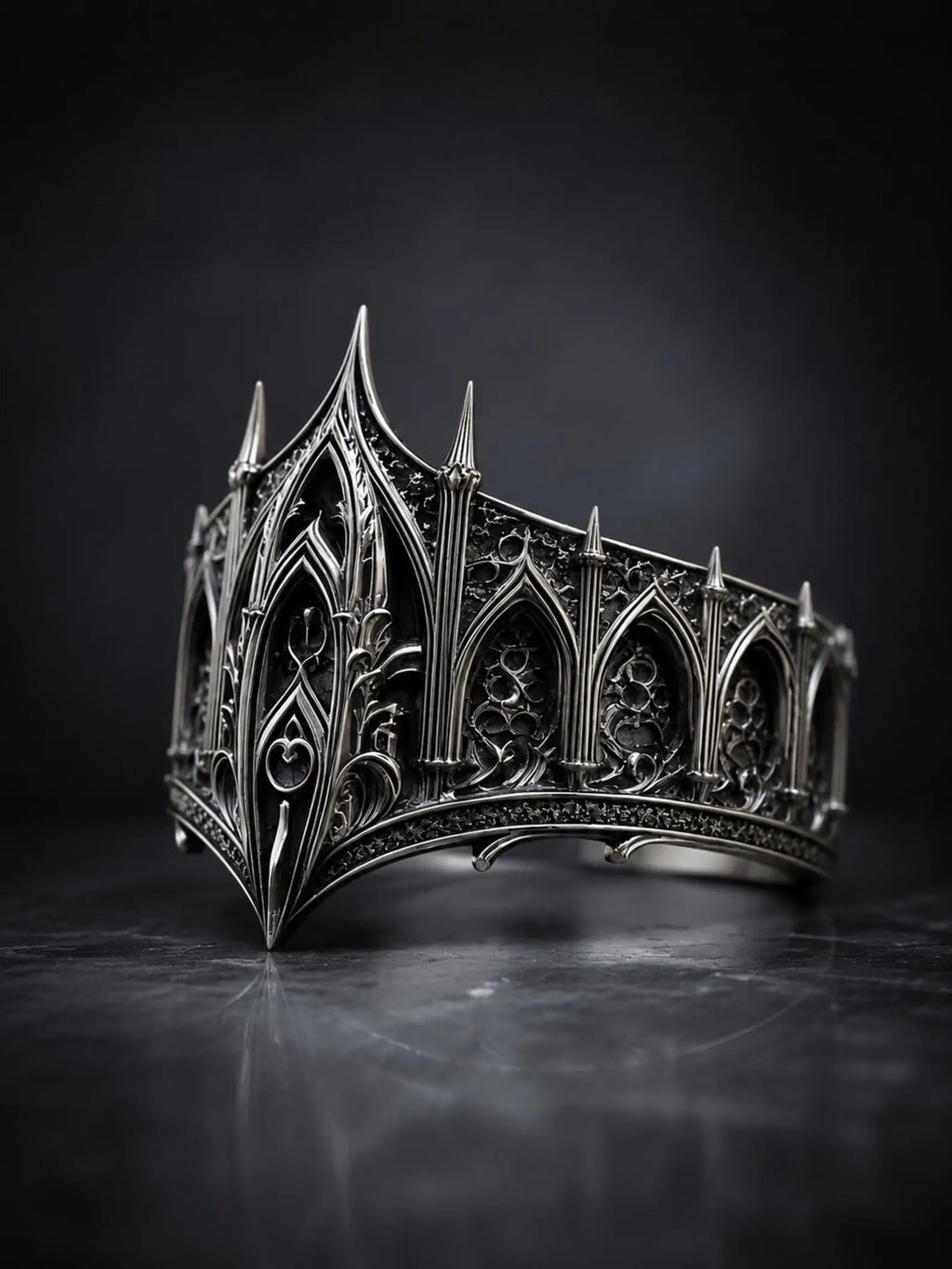 Gothic Cathedral Spire Crown Ring