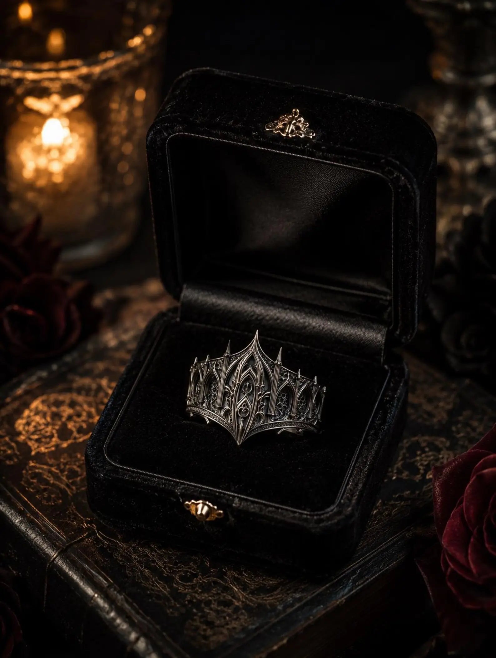 Gothic Cathedral Spire Crown Ring