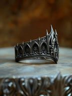 Gothic Cathedral Spire Crown Ring