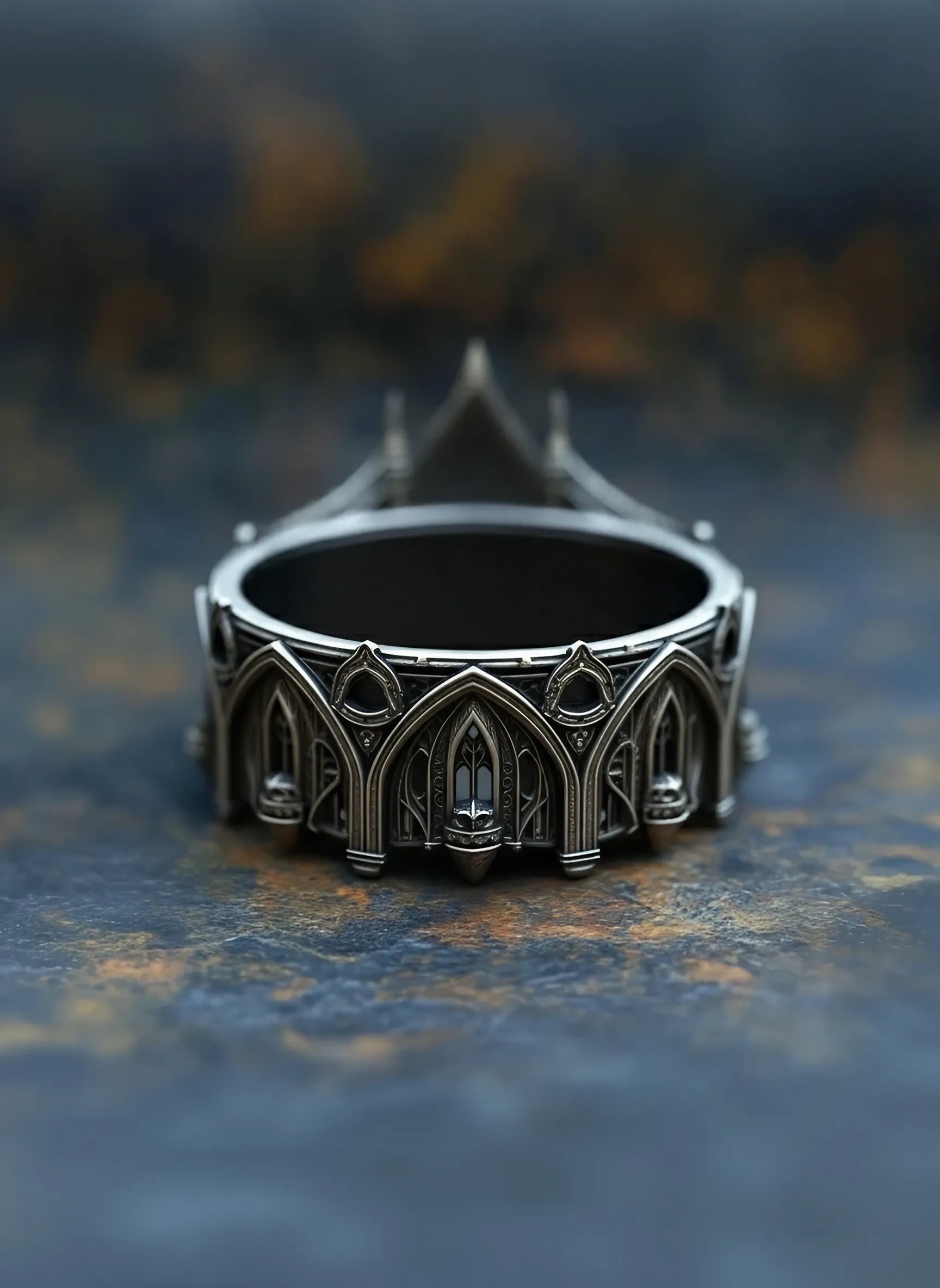 Cathedral Spire Tiara Ring
