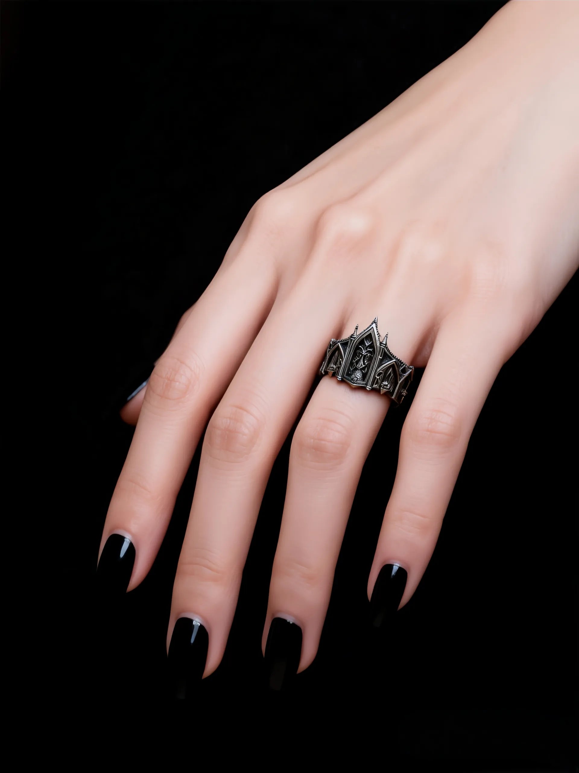 Cathedral Spire Tiara Ring