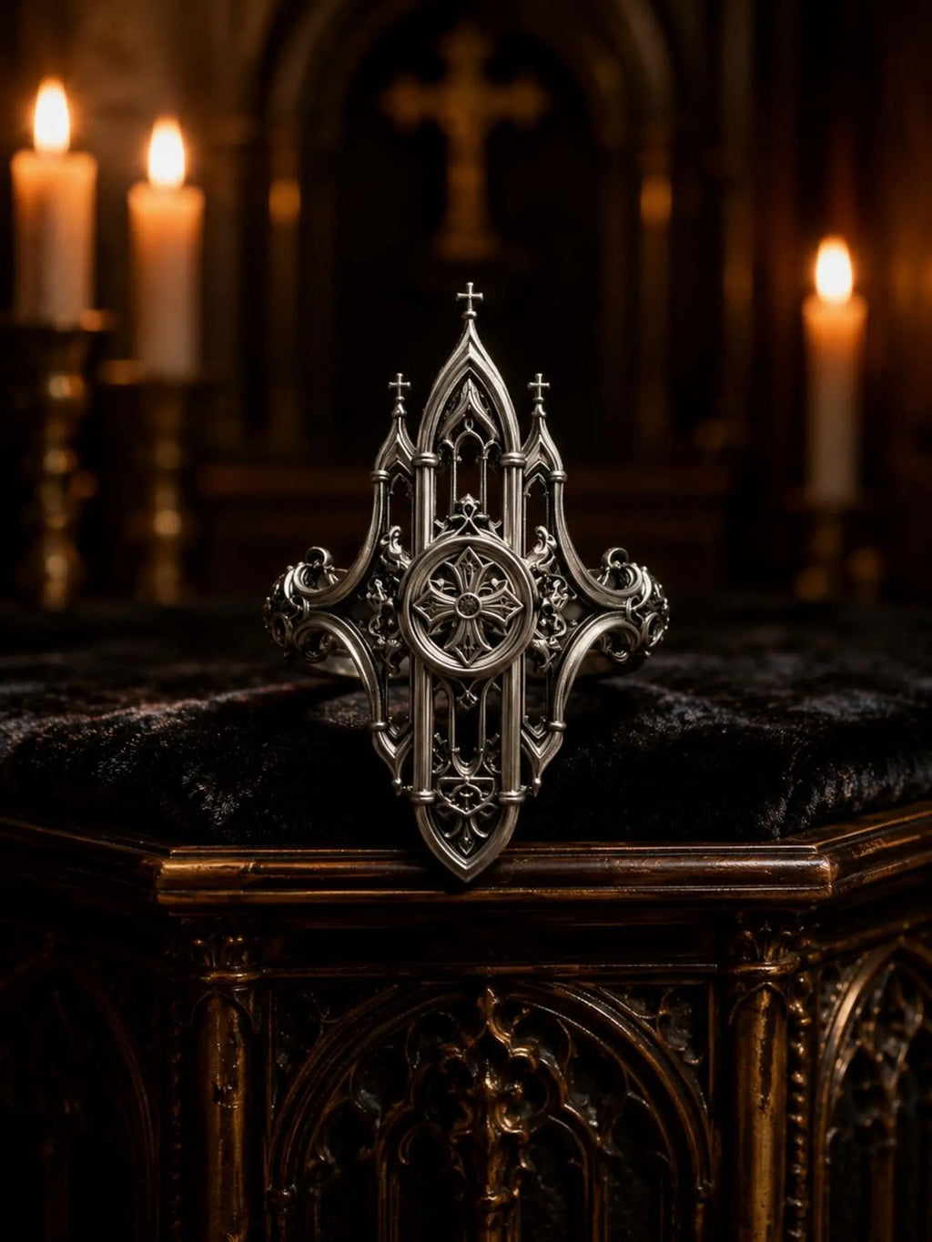 Mirrored Cathedral Spire Ring