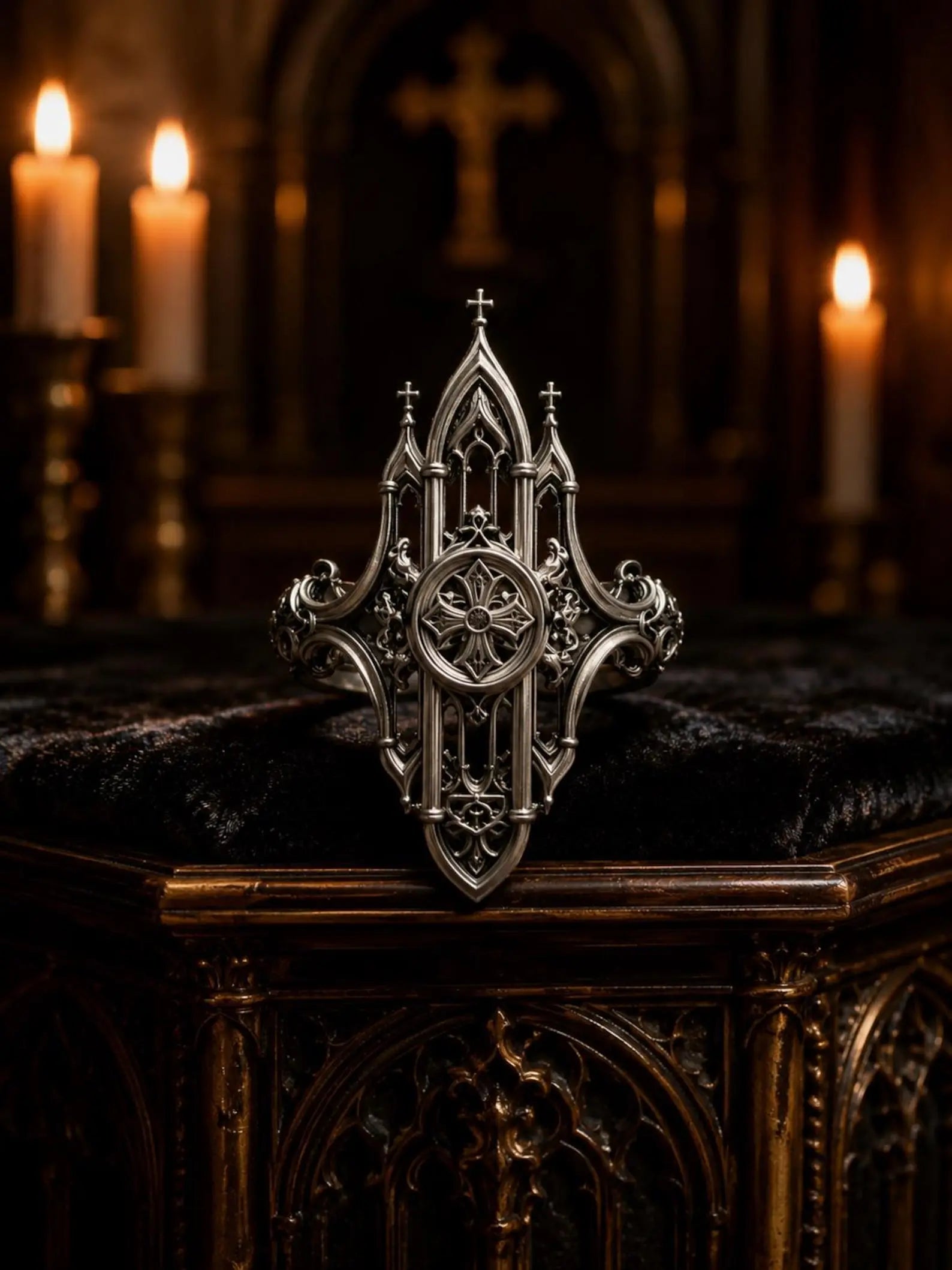 Mirrored Cathedral Spire Ring