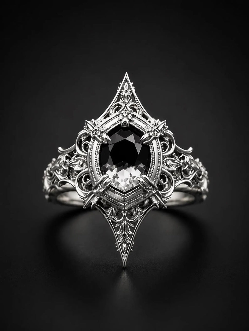 Cathedral Marquise Spire Ring