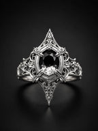 Cathedral Marquise Spire Ring