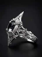 Cathedral Marquise Spire Ring