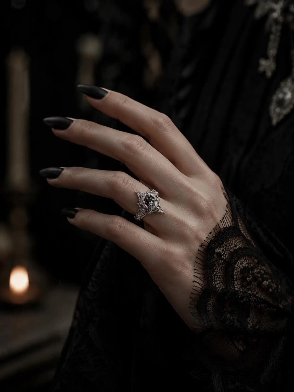 Cathedral Marquise Spire Ring