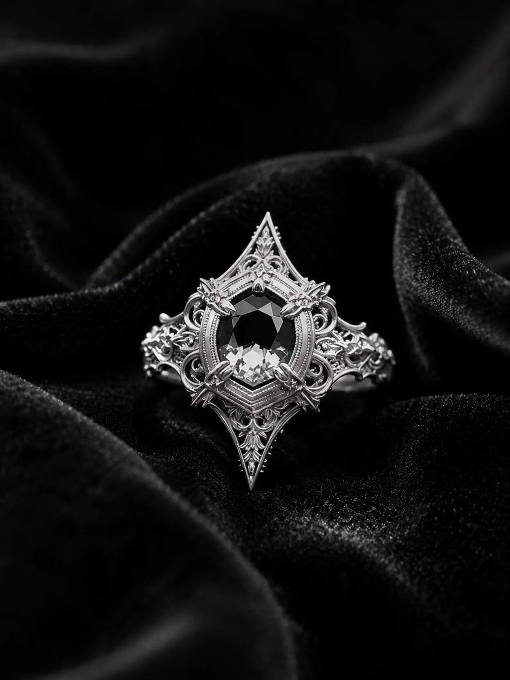 Cathedral Marquise Spire Ring