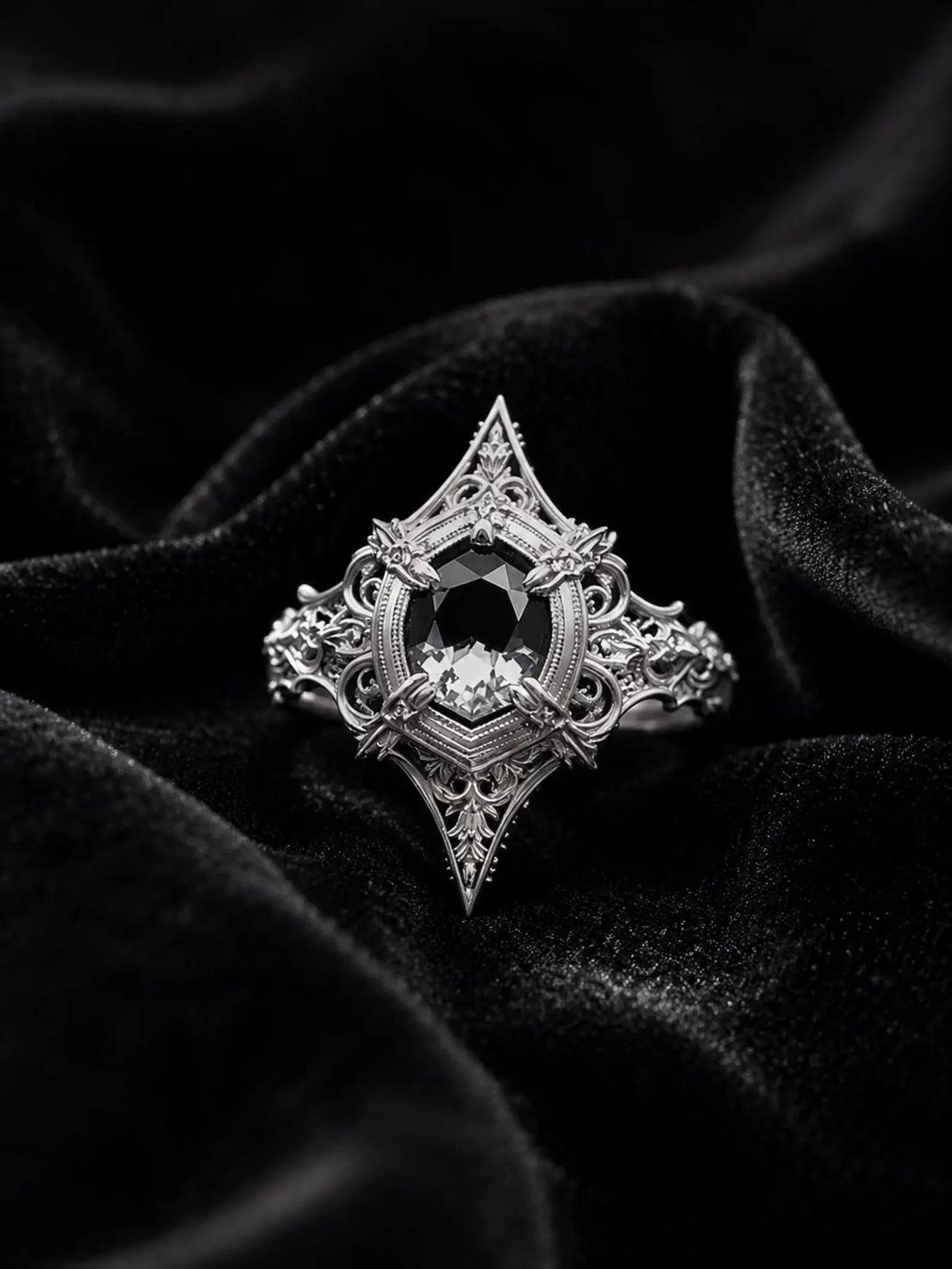 Cathedral Marquise Spire Ring