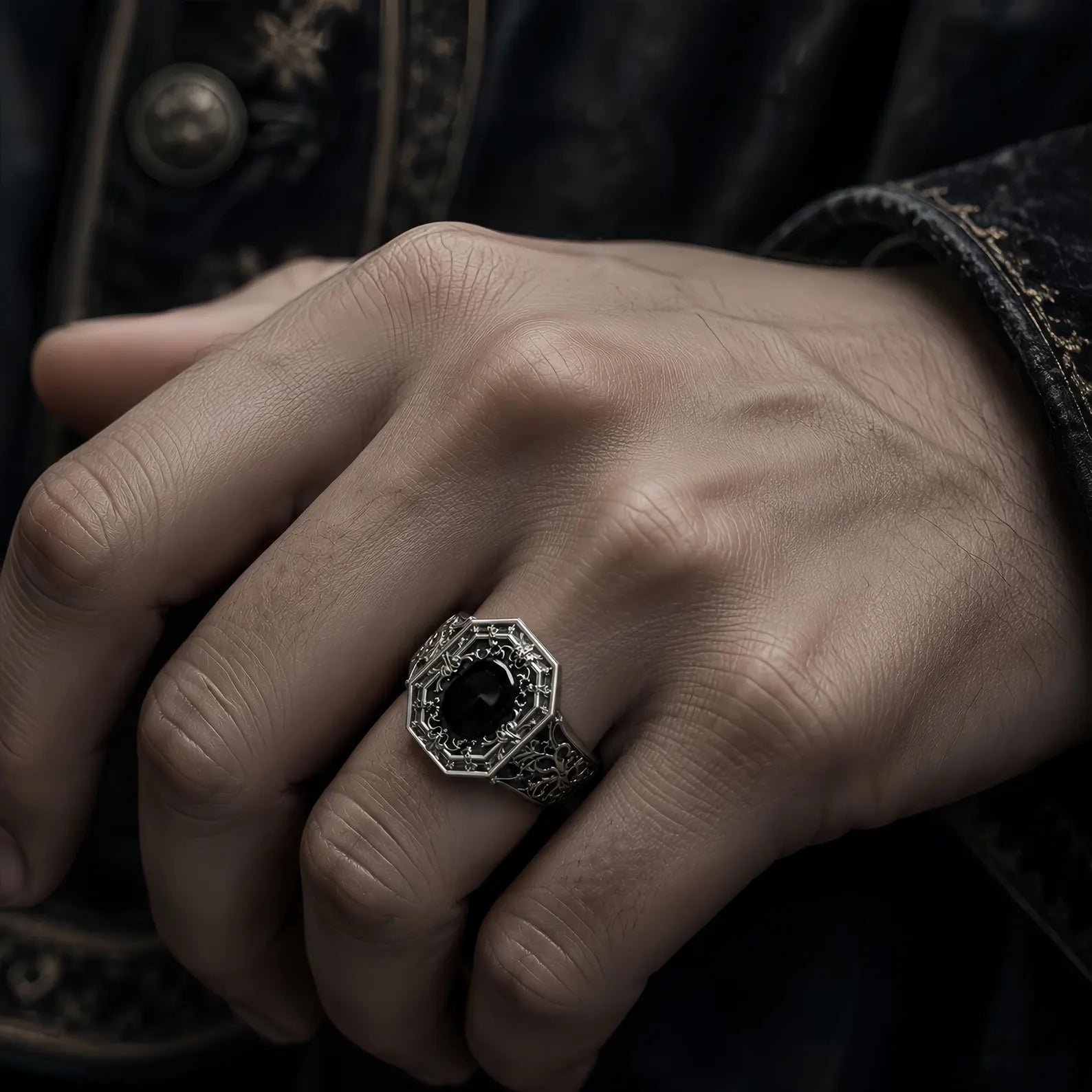 Cathedral Onyx Ring