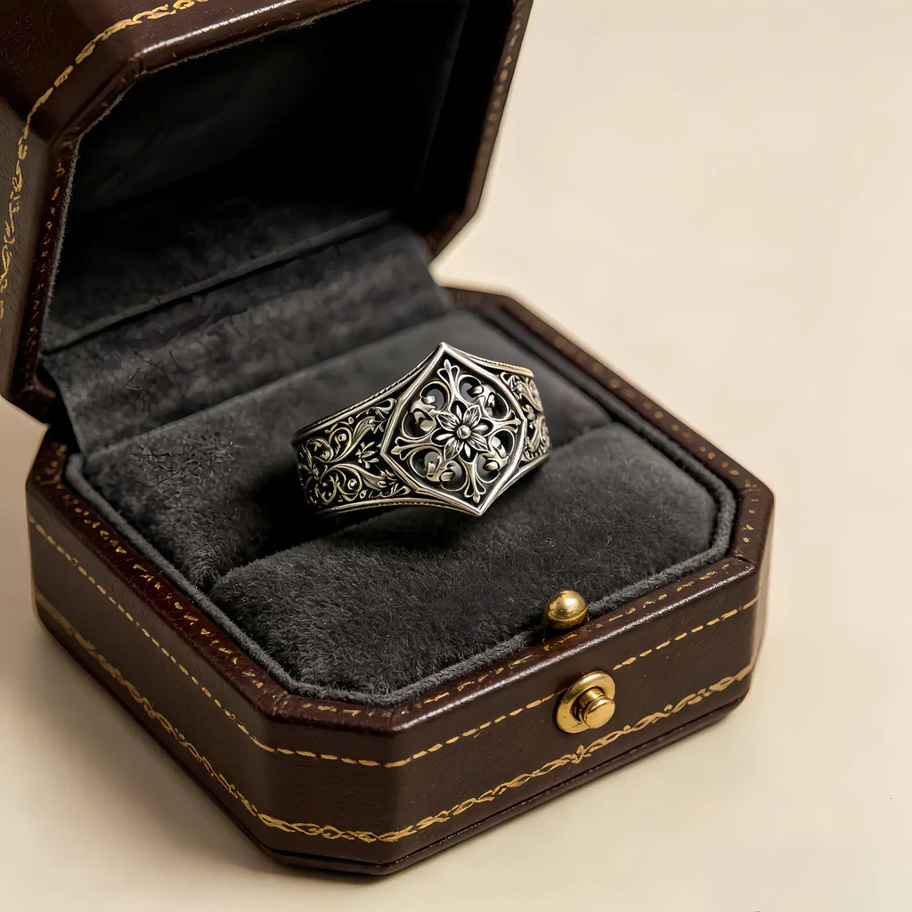 Gothic Baroque Rosette Ring