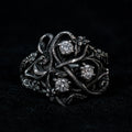 Blackthorn Vine Three-Stone Ring