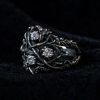 Blackthorn Vine Three-Stone Ring