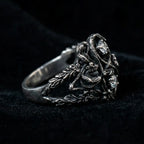 Blackthorn Vine Three-Stone Ring