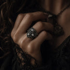 Blackthorn Vine Three-Stone Ring