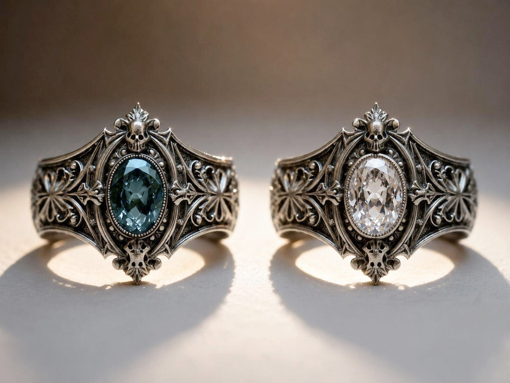 Victorian Memento Mori Skull Ring