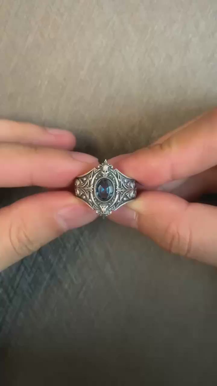 Victorian Memento Mori Skull Ring