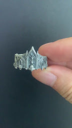 Cathedral Spire Tiara Ring